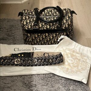 Dior trotter Boston bag and strap